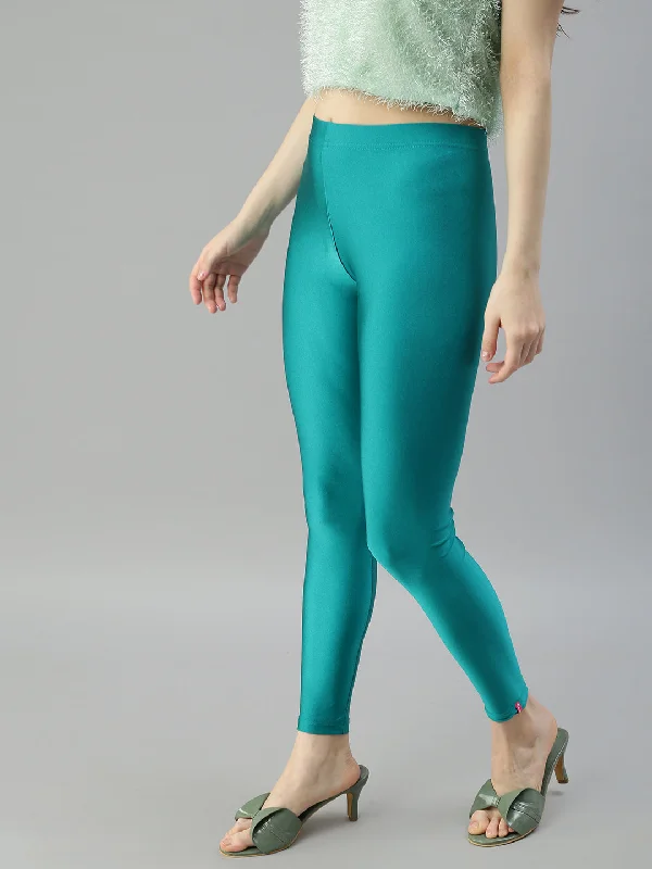 Shimmer Leggings-Rama Green