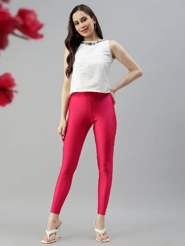 Shimmer Leggings-Strawberry