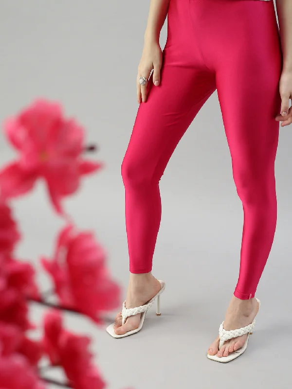 Shimmer Leggings-Strawberry