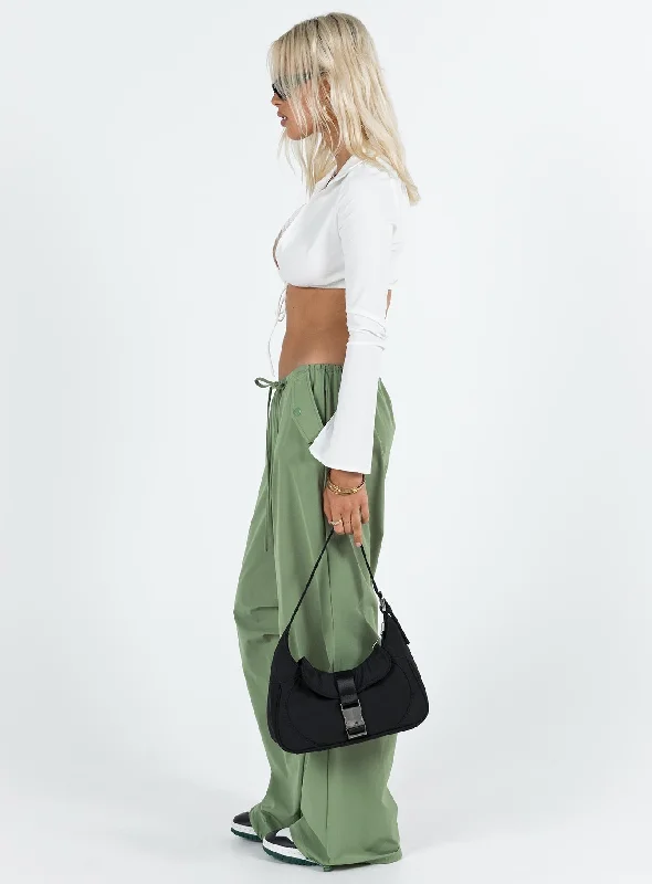 Snow Parachute Pants Green