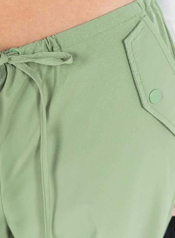 Snow Parachute Pants Green