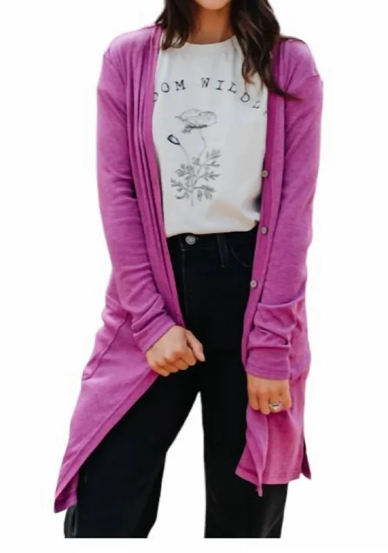 Speak Life Cardigan In Pink