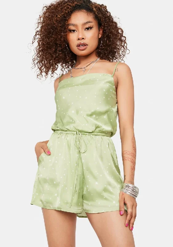 Stars For Wishing Satin Romper