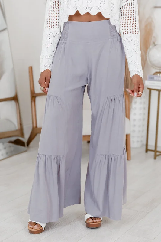 Strong Spirit Grey Tiered Pants FINAL SALE