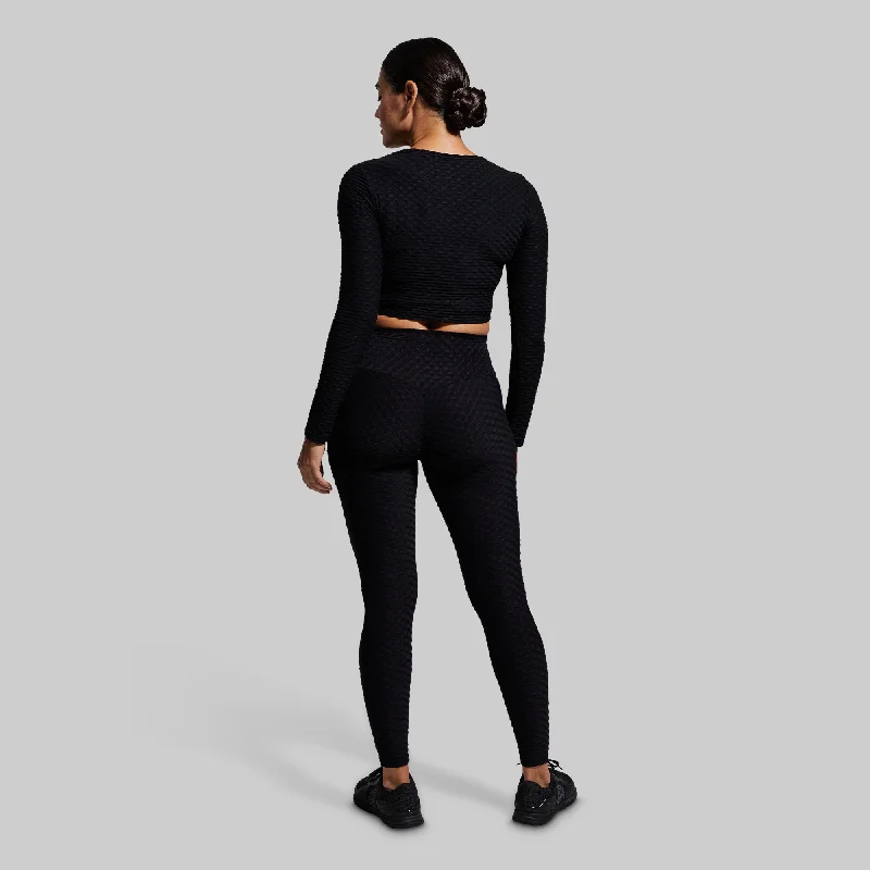 Summit Crop Top (Black)