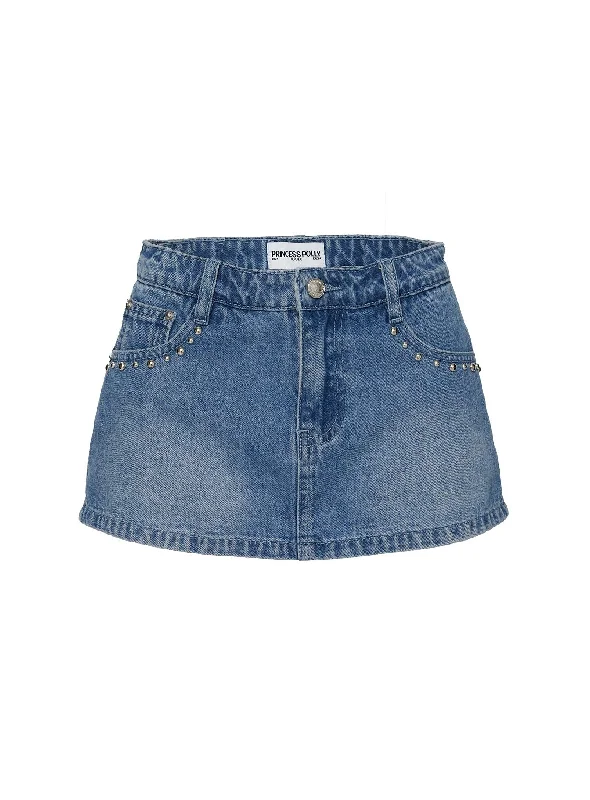 Symphony Denim Skort Mid Wash