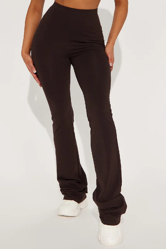 Tall Adriana Flare Pant - Chocolate