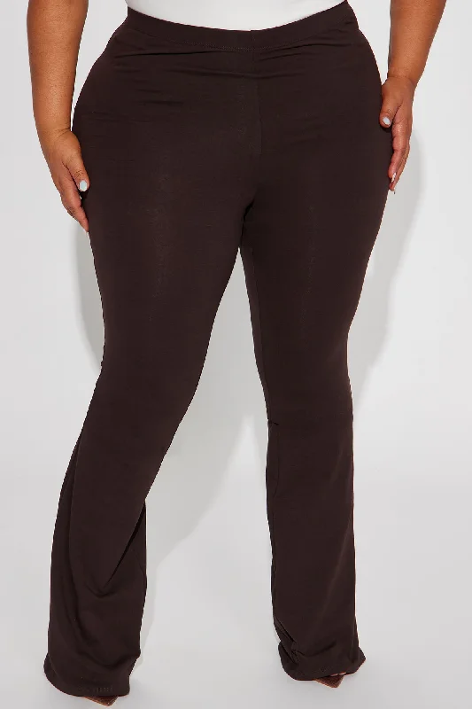 Tall Adriana Flare Pant - Chocolate