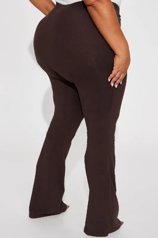 Tall Adriana Flare Pant - Chocolate