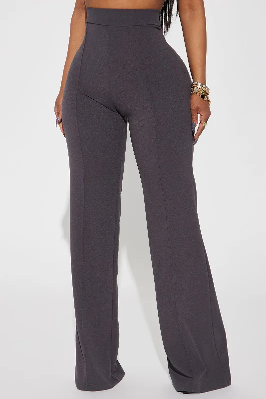 Tall Victoria High Waisted Dress Pants - Charcoal