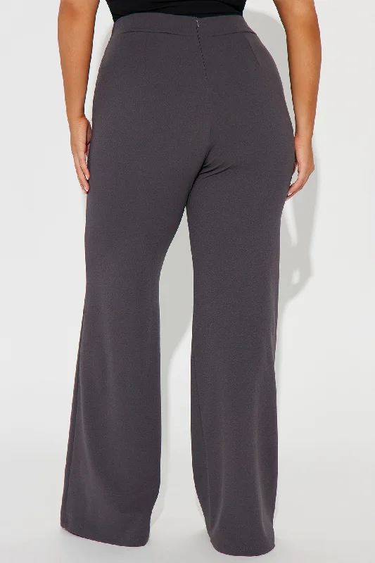 Tall Victoria High Waisted Dress Pants - Charcoal