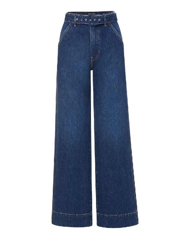 Taylor Belted Wide-Leg Jean