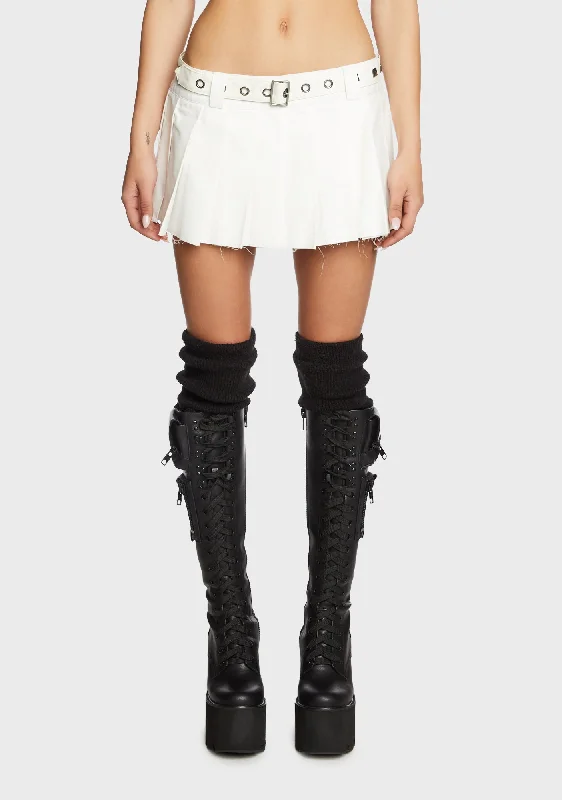 The Potential Micro Mini Skirt - Off White