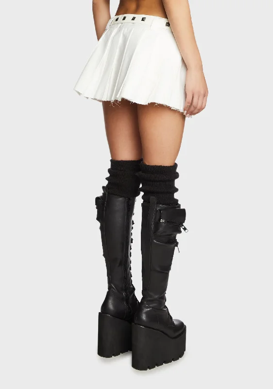 The Potential Micro Mini Skirt - Off White