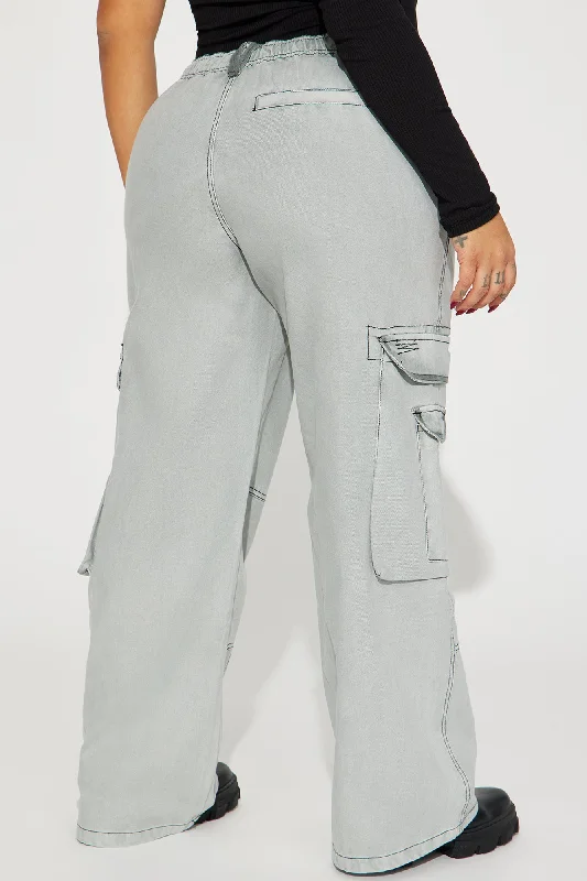 Think Twice Cargo Pant - Grey