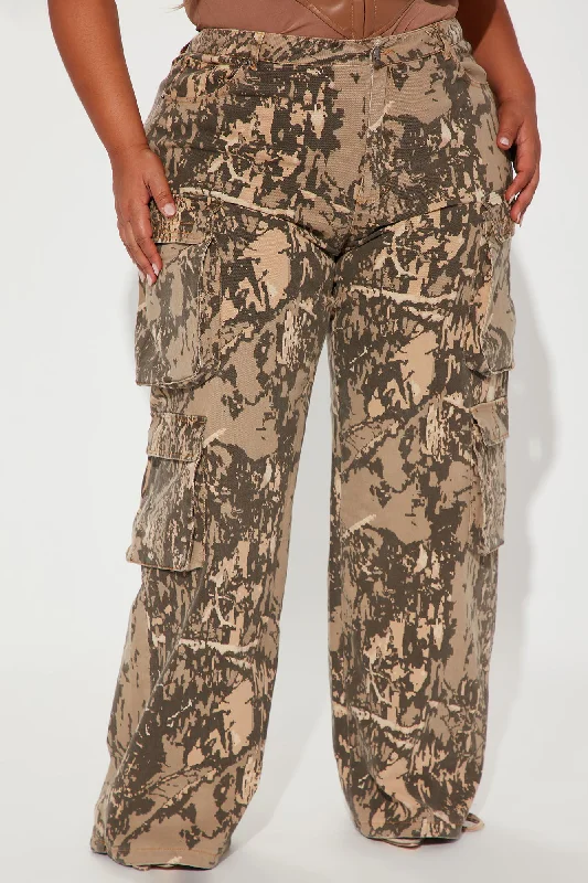 Topanga Camo Cargo Pant - Green/combo