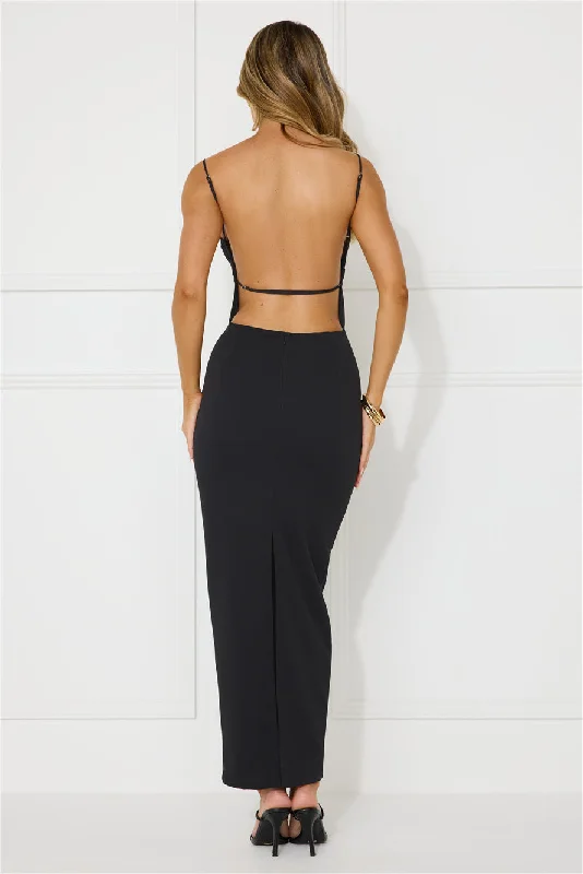 Touch Of Luxe Maxi Dress Black