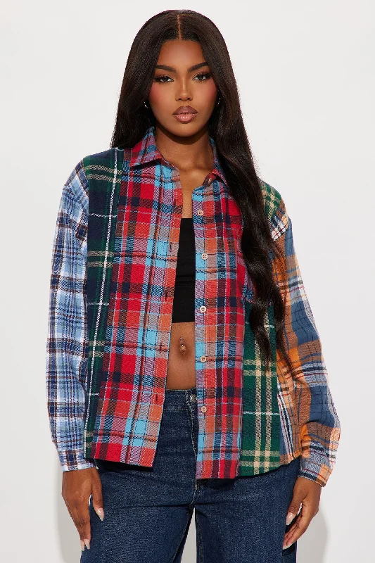 Trend Setter Plaid Shirt - Multi Color