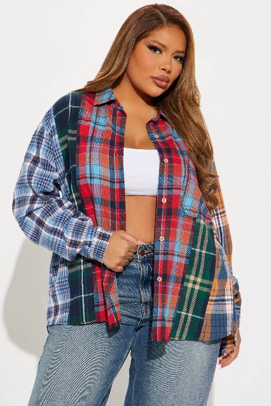 Trend Setter Plaid Shirt - Multi Color