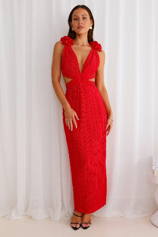 Trust Your Love Maxi Dress Red