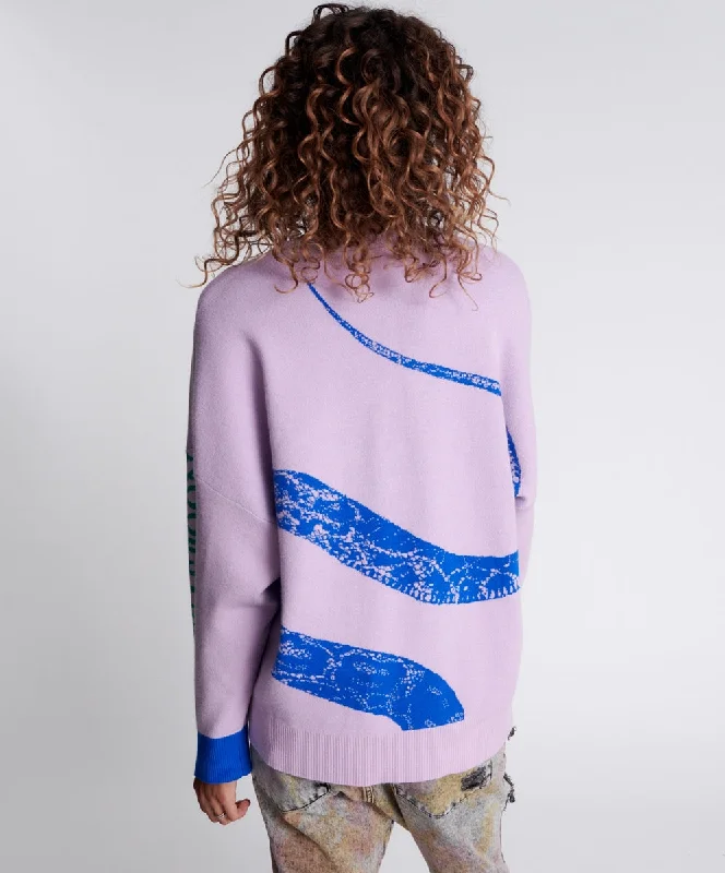 TWISTED SNAKE KNIT SWEATER