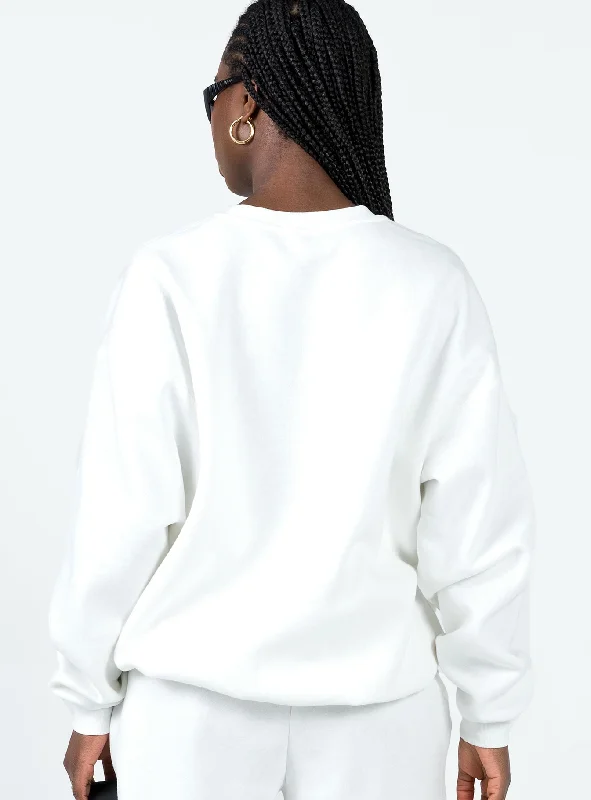 Vaycay Sweatshirt White