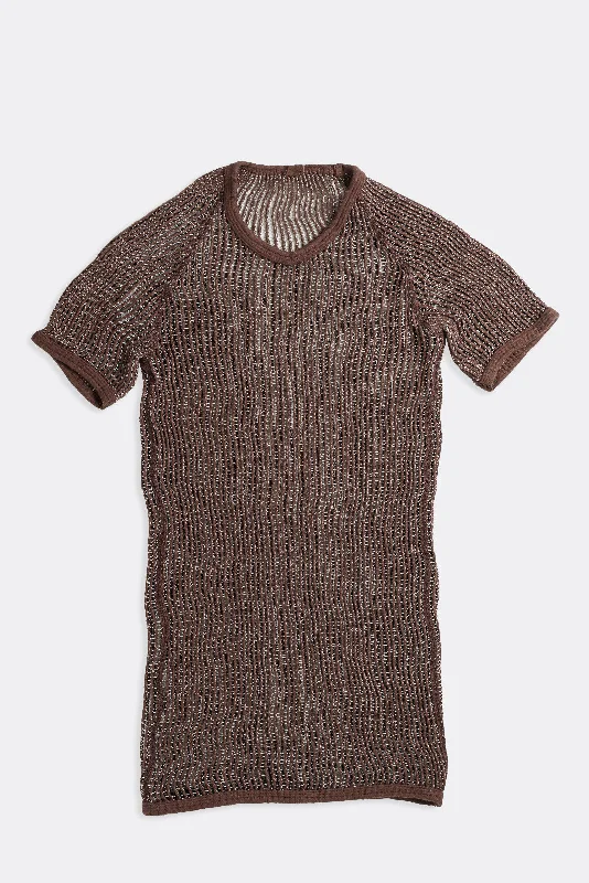 Vintage Knitted Shirt - Brown, White, Tan, Olive, Dark Green, Charcoal