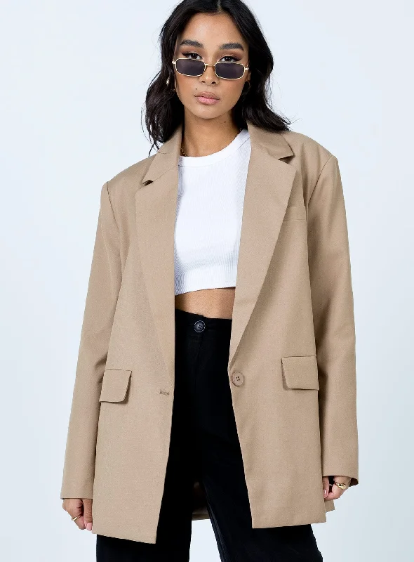 Welcome To The Jungle Blazer Beige