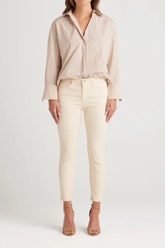 Women's Bree Coated Jeans In Cream