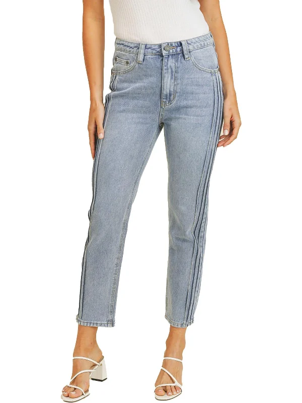 Womens High Rise Modern Fit Boyfriend Jeans