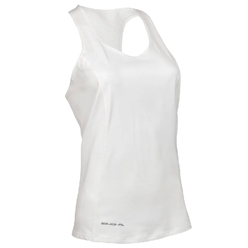 Women's Vortex Fitted Tank- White