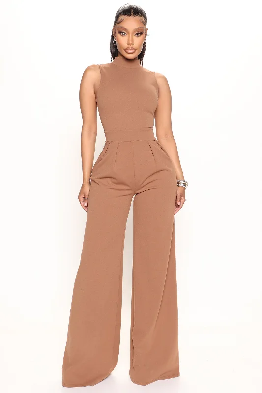 Workaholic Jumpsuit - Mocha