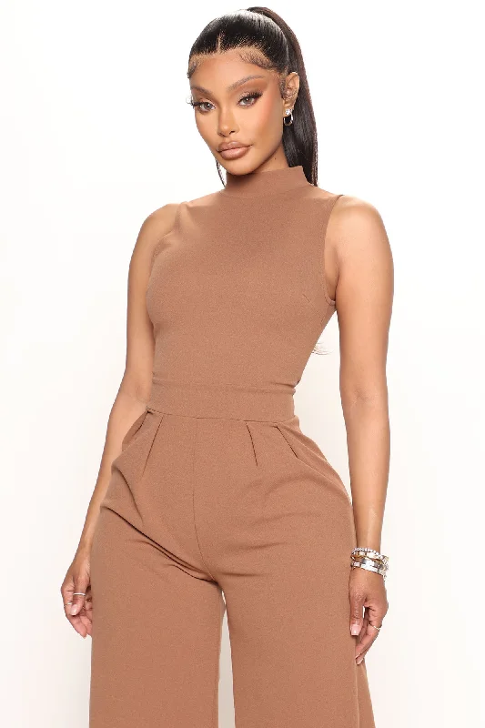 Workaholic Jumpsuit - Mocha