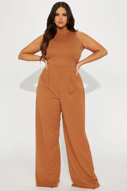 Workaholic Jumpsuit - Mocha