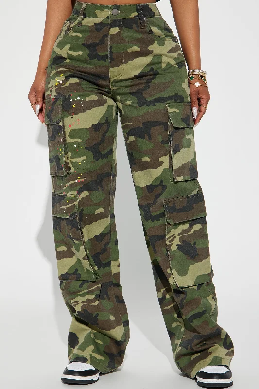 You Lost Me Camo Cargo Pant - Olive/combo