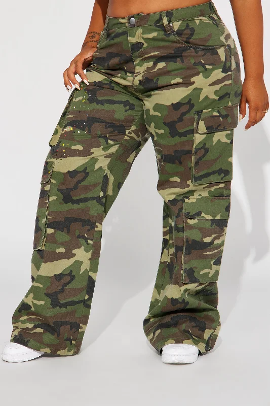 You Lost Me Camo Cargo Pant - Olive/combo