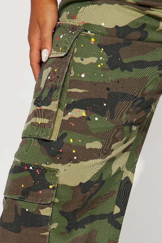 You Lost Me Camo Cargo Pant - Olive/combo