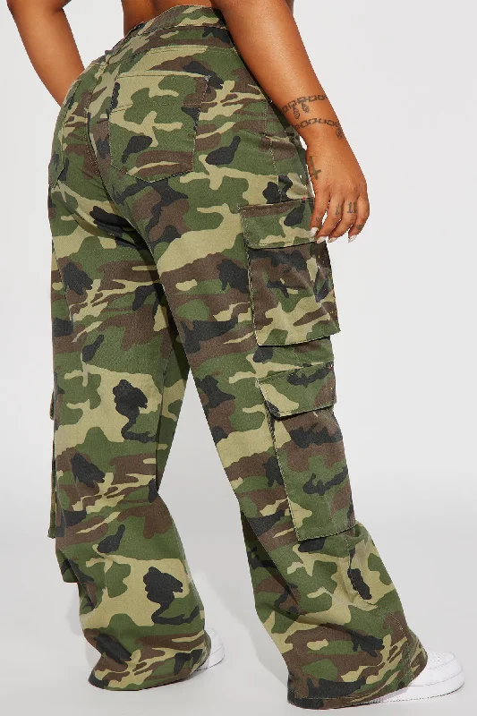 You Lost Me Camo Cargo Pant - Olive/combo