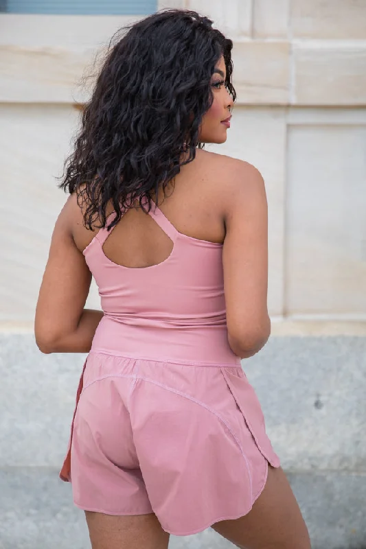 You're Thriving Terracotta Active Keyhole Romper