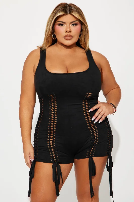 Yovanna Romper Set - Black