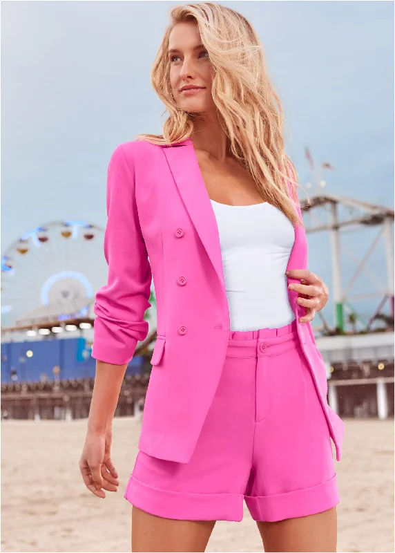 Short suit set - Hot Pink