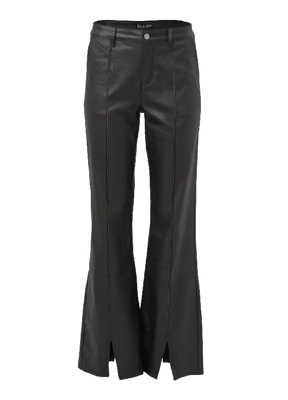 Coated flare jeans - Black