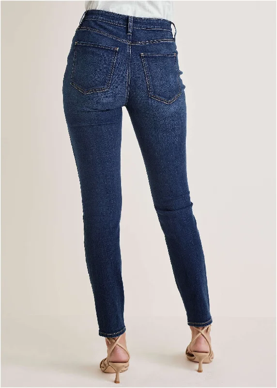 Slim leg jeans  - Dark Wash