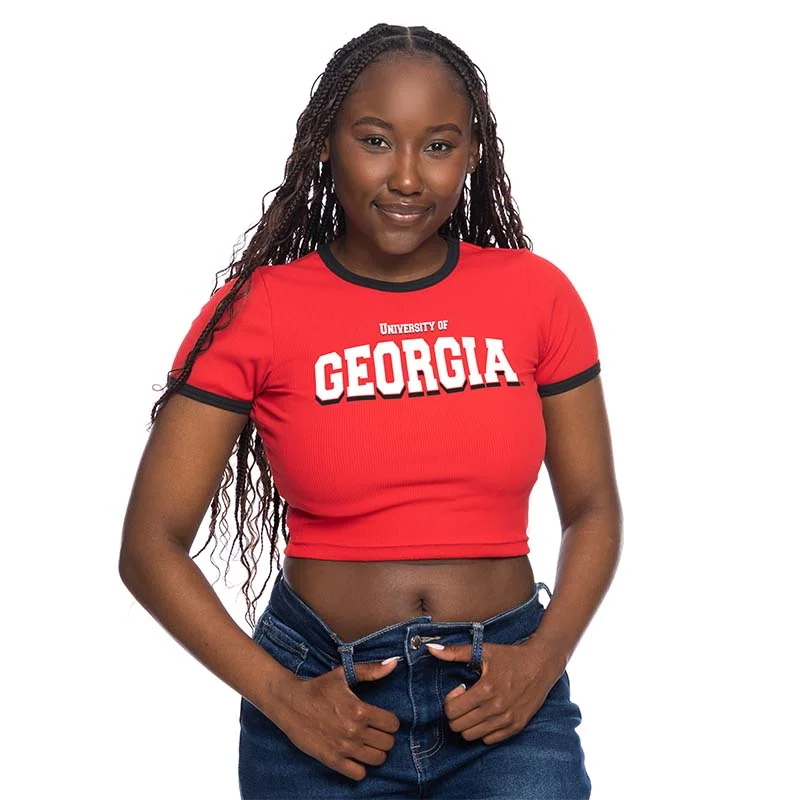 UGA Ringer Baby Tee