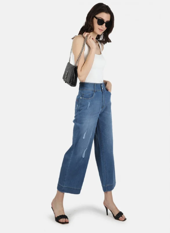 Women Blue Regular Fit Denim